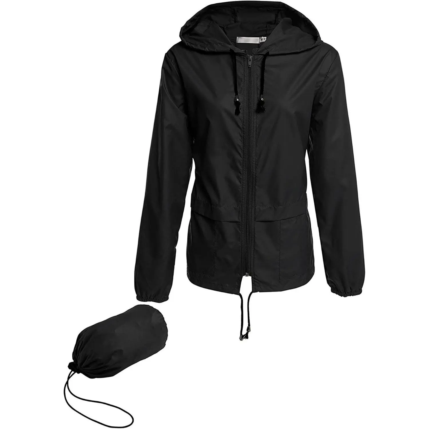 Women's Lightweight Waterproof Rain Jacket Packable Outdoor Hooded WindbreakerGift