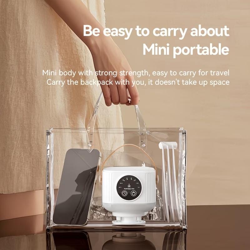 Camping Ceiling Fan, Usb Portable Fan, 3-Speed Ambient Light, 4-Speed Timer, 4-Speed Wind Speed Adjustment, Remote Control, USB Charging, Long Battery Life, Suitable for Camping, Home, Bedroom And Other Places