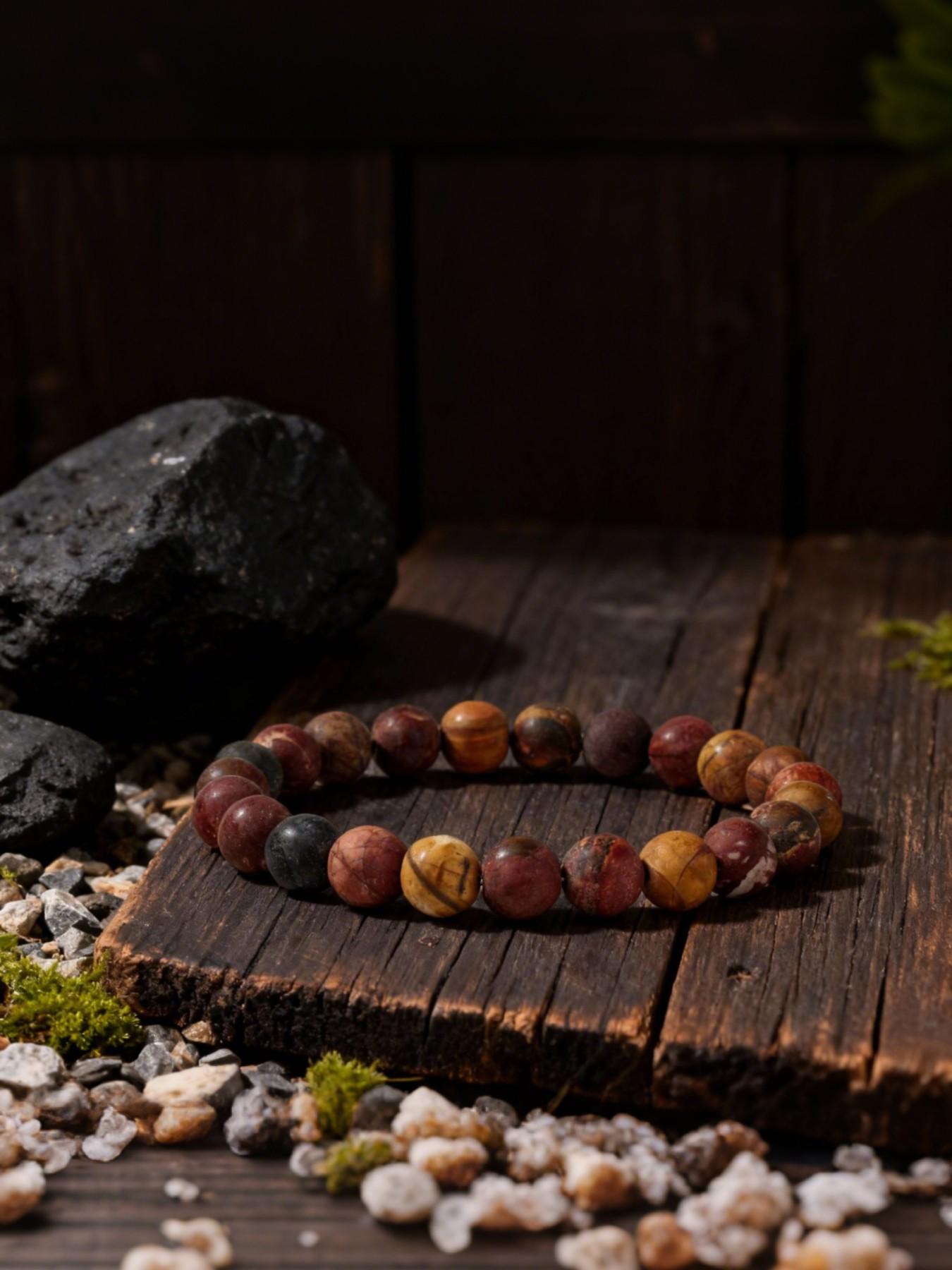 Vintage Natural Turquoise Crystal Bracelet, Boosts Courage, Strength, Confidence, Releases Stress, Energy Jewelry, Gift for Friends