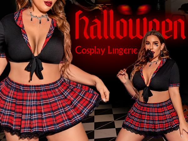 Avidlove Elegant Plus Size Lingerie Set for Women Elegant Lingerie with Mini Skirt