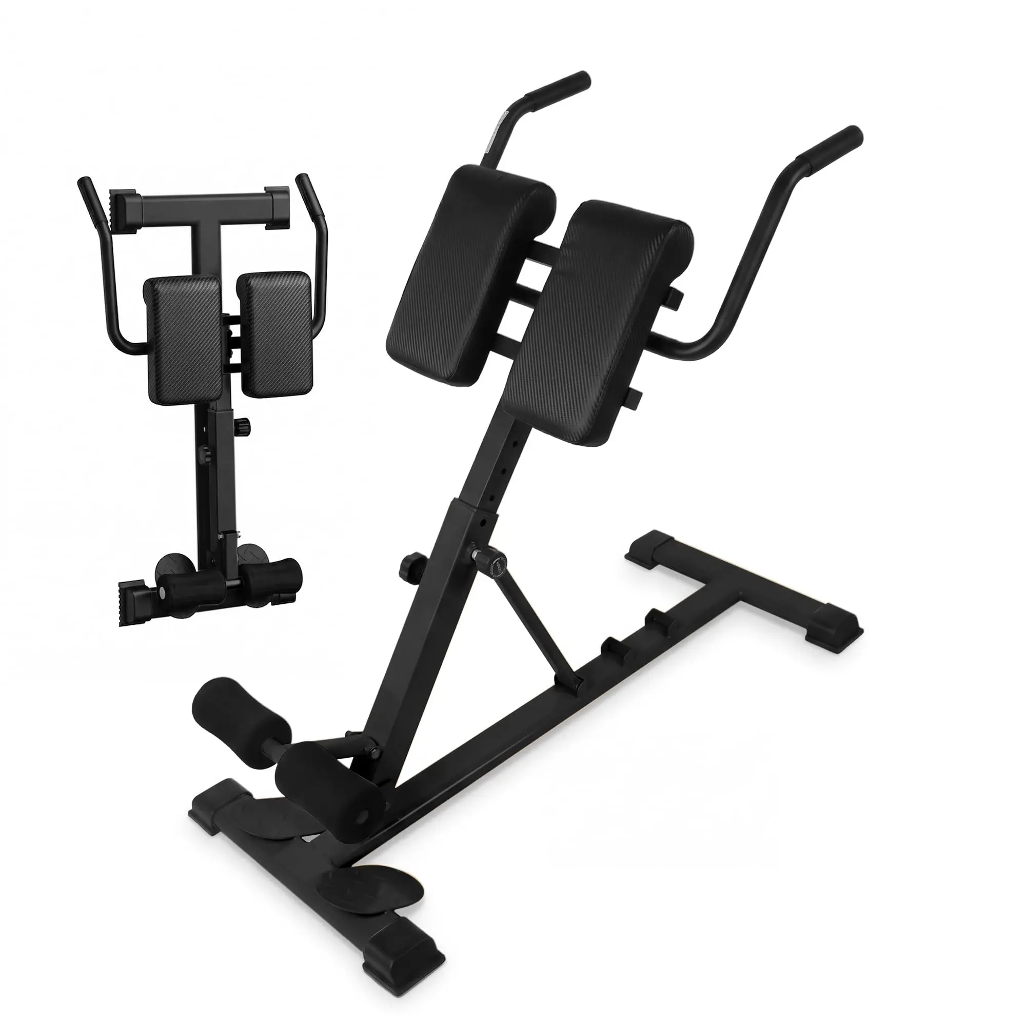 Garvee Adjustable Roman Chair with 330 lbs Capacity, Multi-Functional Back Extension Machine for Versatile Core and Lower Back Strengthening Workouts