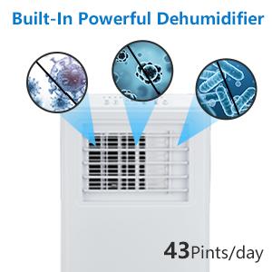 GARVEE 3-in-1 Portable Air Conditioner with Remote Control, 10000 BTU(ASHRAE)/6500 BTU(SACC), Portable Fan, Dehumidifier Modes, Installation Kit for 450 Sq.Ft Home, Room, Office