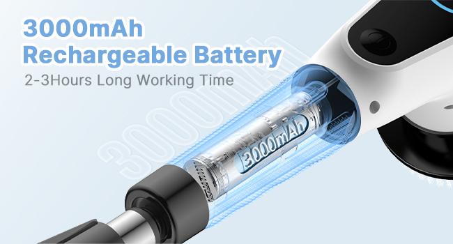 Dovety Electric Spin Scrubber with 8 Replacement Heads, 2 Adjustable Speeds, Extension Handle, Multifunctional Cordless Cleaning Brush,  Fast Charging -  for Bathroom, Shower, Tub, Tile, Toilet, Floor, Windows, Sinks, and More Portable， Household Items