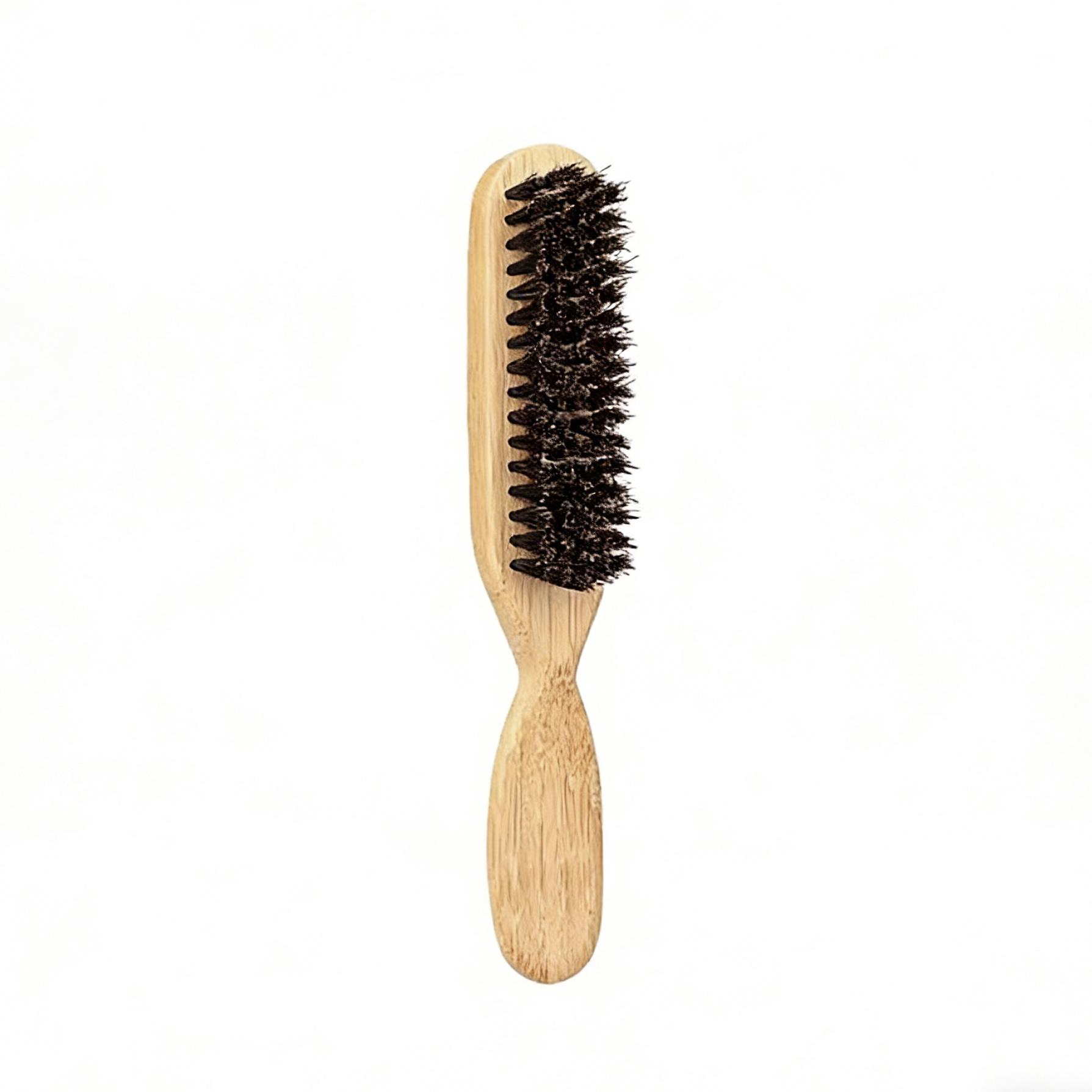 Bamboo Handle Hair Brush with Soft Bristles, Elegant Design for Styling, Smooths and Straightens Hair, Gentle Detangler, Unisex Use