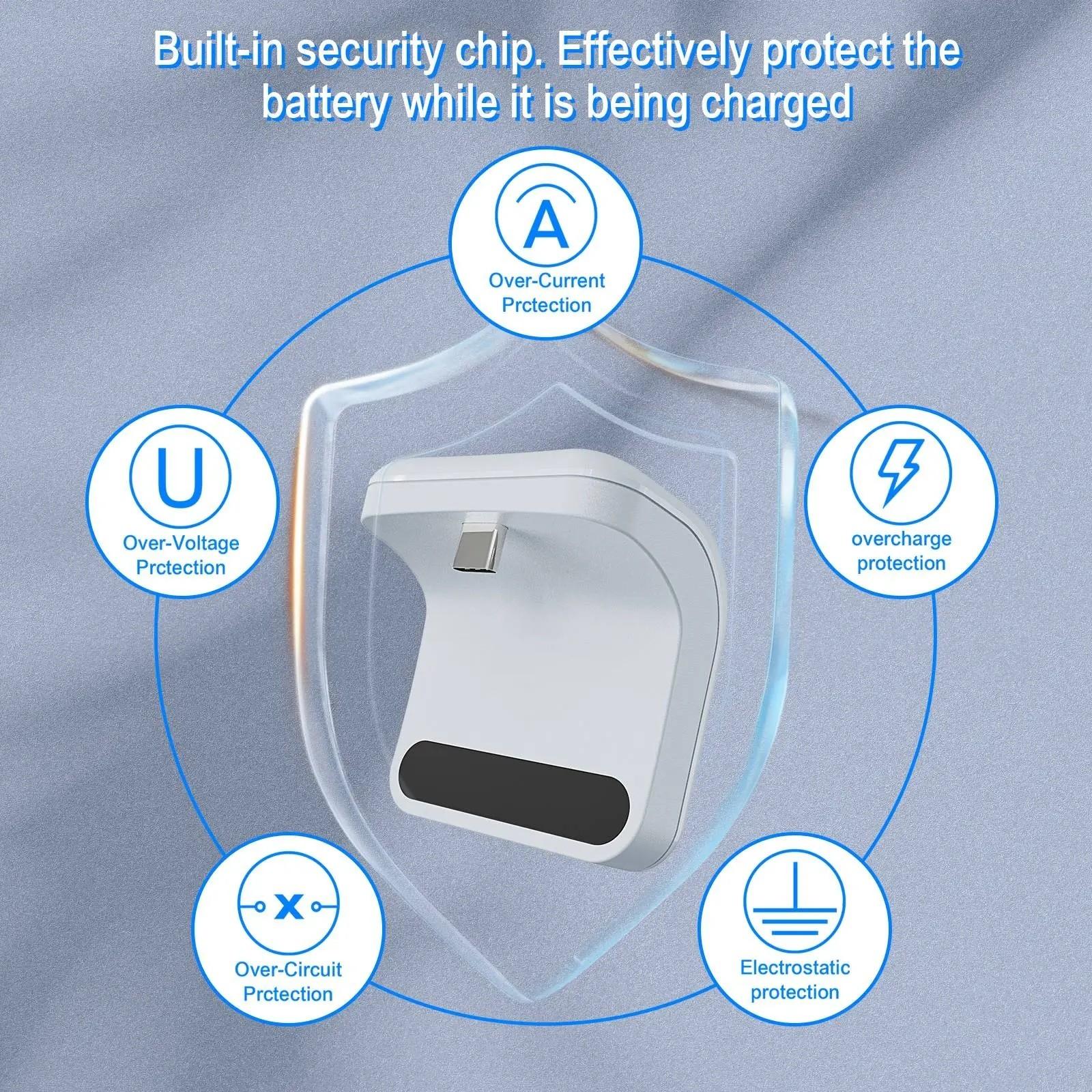 2026 NEW 1800mAh Controller Rechargeable Battery for PS5, Game Controller Charger with Durable Back Clip Design, Essential Charging Accessory, Console Accessories