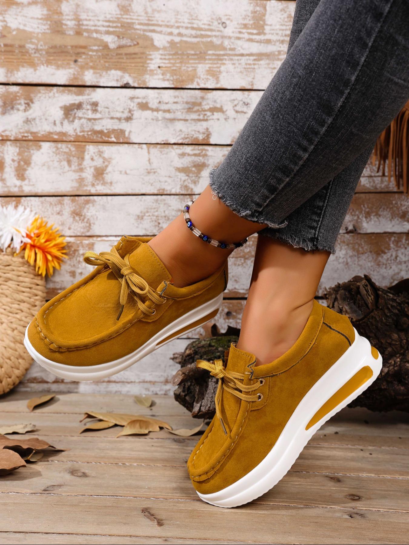New Lace-Up Thick Sole Casual Athletic Shoes, Sneaker, Trainer, Sports Shoes, Comfortable Versatile Design, Eye-Catching Style, Perfect for Daily Wear & Outdoor Activities, Walking Shoes, Footwear