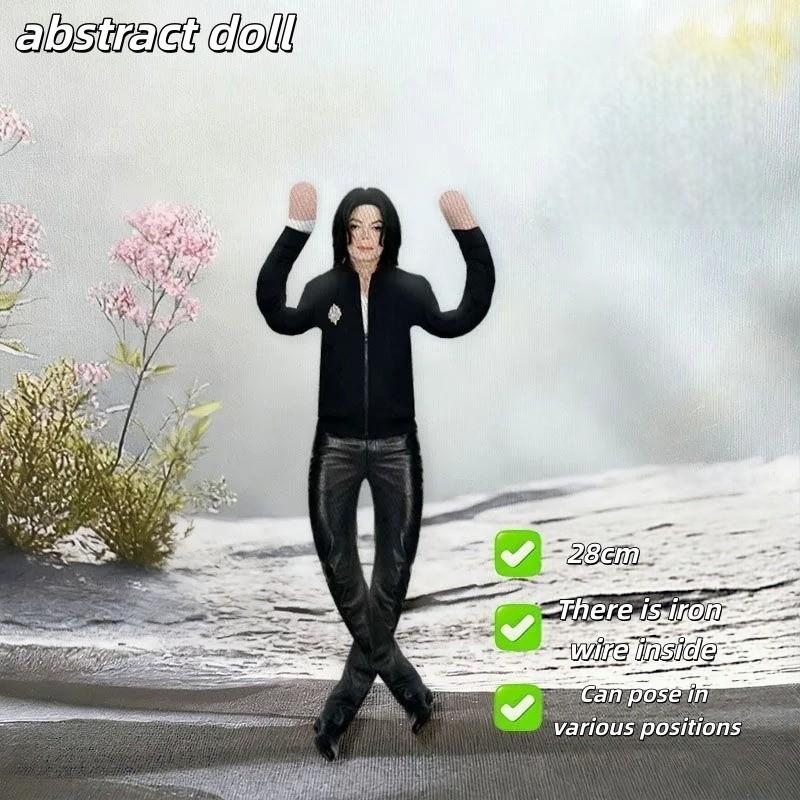 Michael Jackson Role-Playing Prop Doll, Plush Toy, Room Decor, Abstract Jointed Figure, multi jointed collectible, Gift Item, Trendy Character Accessory Michael Jackson Role-Playing Prop Doll, Plush Toy, Room Decor, Abstract Jointed Figure, multi jointed collectible, Gift Item, Trendy Character Accessory