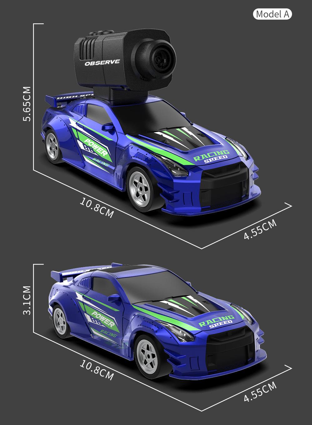 JJRC Mini FPV RC Car with Camera - 1:32 4WD High Speed Drift Racing Car, 2.4G Full Proportional Control, APP Remote Mode, Rechargeable Toy for Boys Kids 8-12 hd