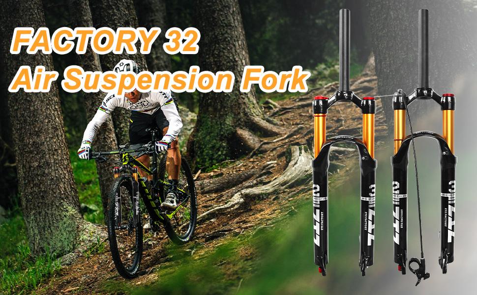 ZTZ 26/27.5/29 inch MTB Air Suspension Fork,120mm Travel, Rebound