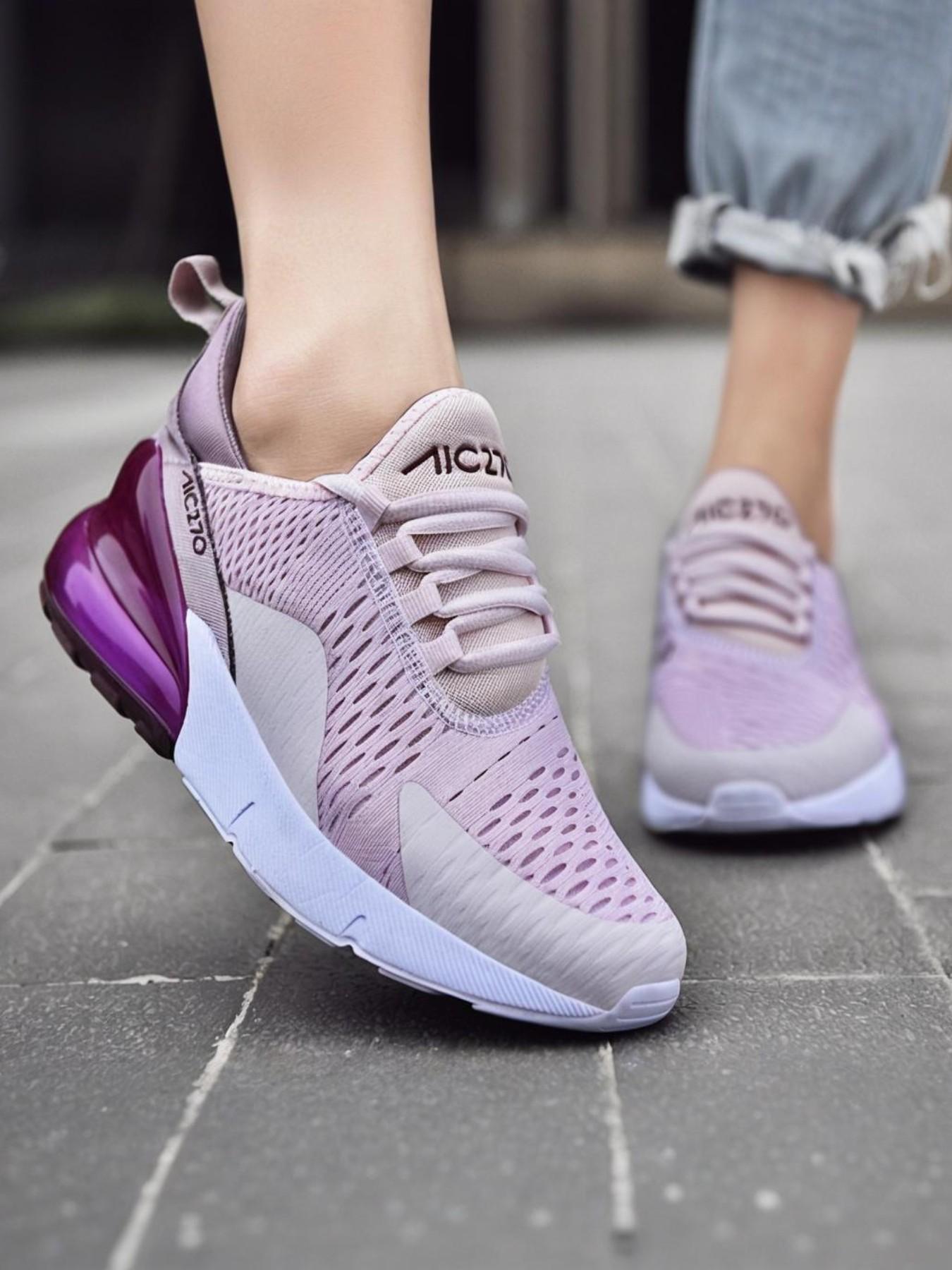 Men's Couple Sport Shoes New Breathable Lightweight Casual Sneakers Air Cushion Soft Sole Shock Absorption Odor Resistant Running Shoes