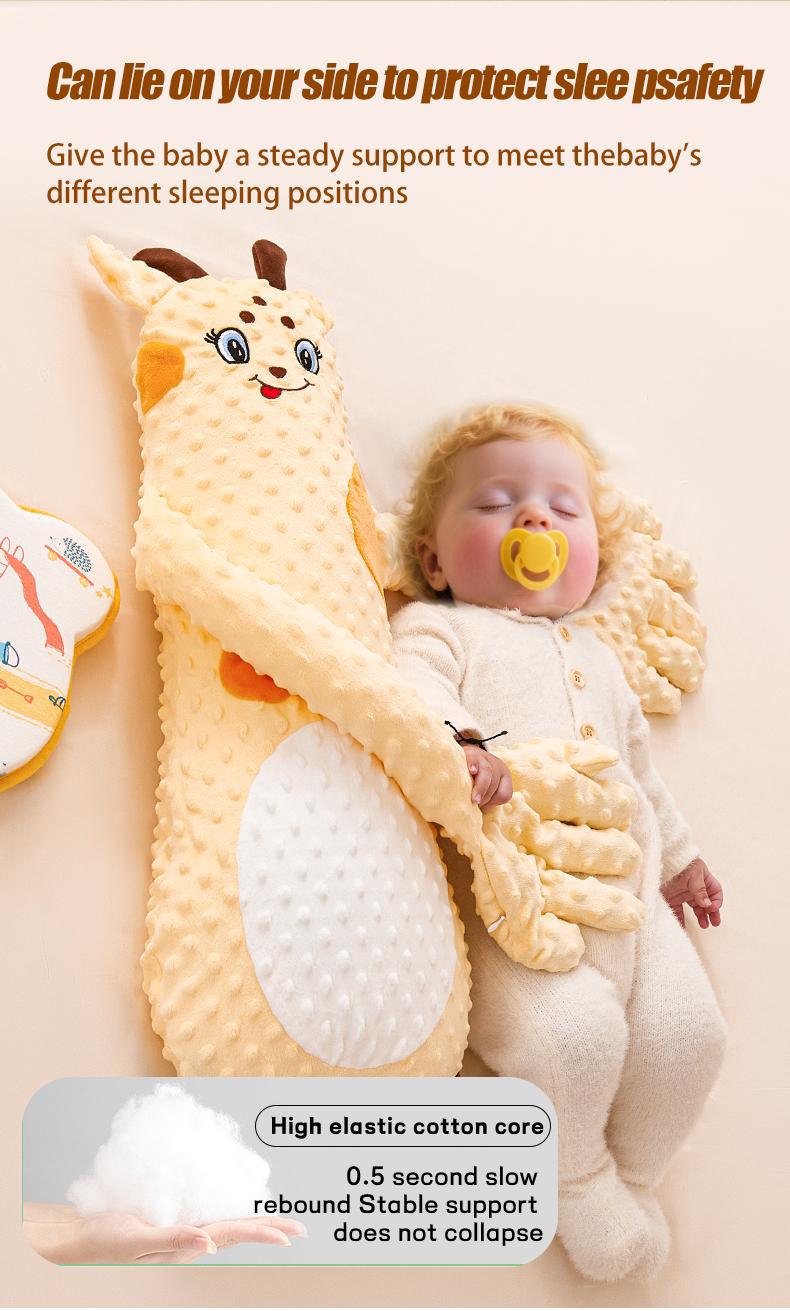 Baby Sleeping Pillow Big White Goose Patting Soother Animals Shaped Sleep Aid Calming Companion for Bedtime