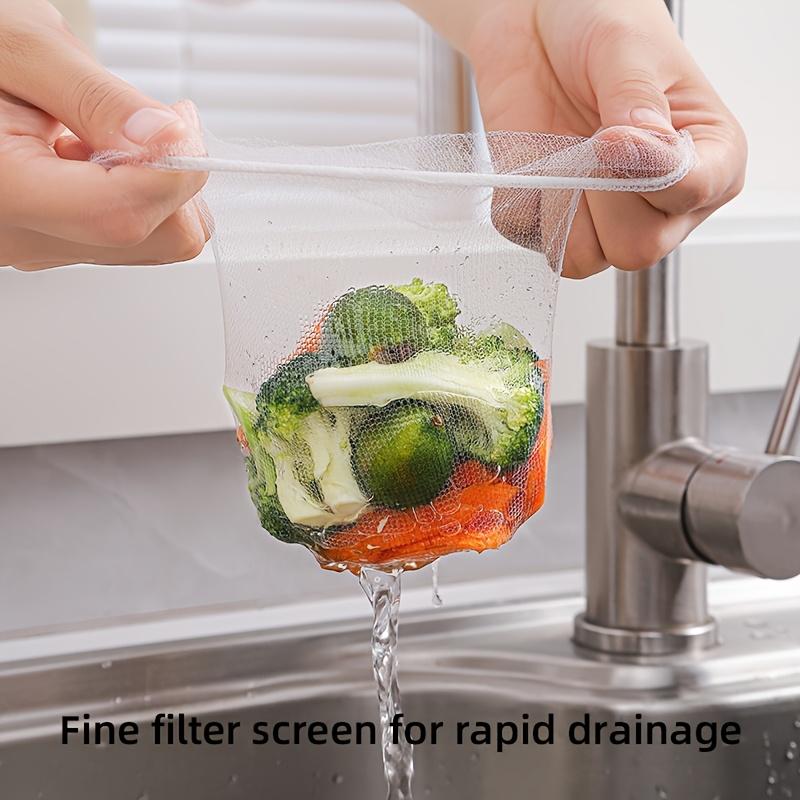 51/101 plastic kitchen sink drain baskets, hanging dishwashing nets, storage for leftover rice, grains and garbage, filter screens, easy to clean and reusable drain racks.