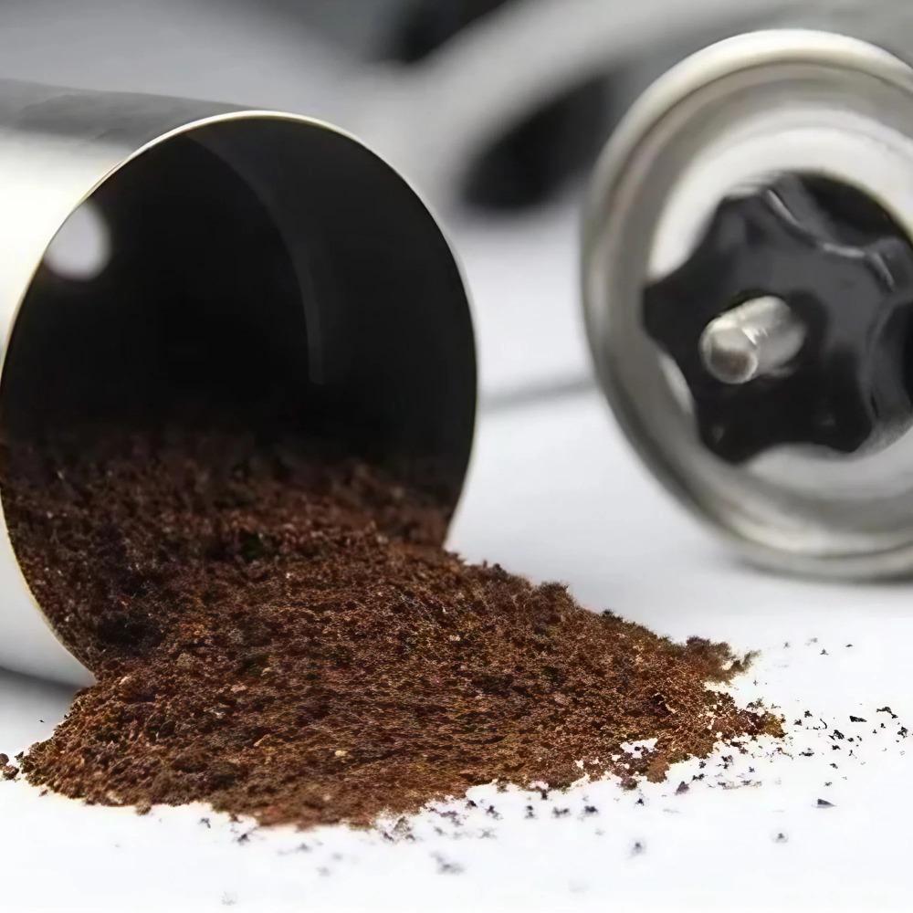 Professional Portable manual Coffee Grinder Adjustable Ceramic Burr Stainless Steel Body Non-Slip Hand Crank Precision Coffee Mill for Home Commercial Use