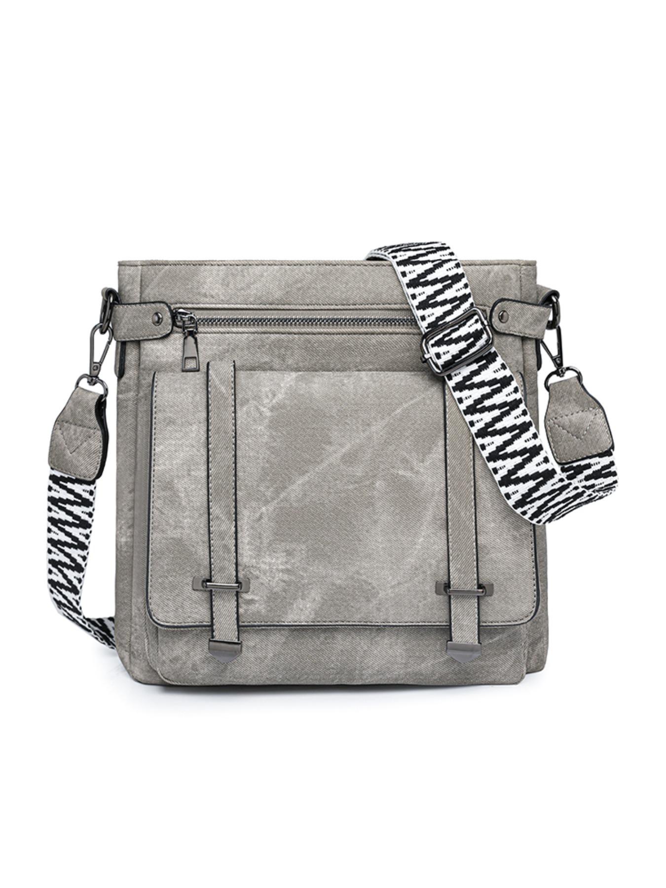 Large Capacity Crossbody Bag, Commuter Versatile Tote, Wide Strap Comfortable Shoulder Bag, Fashion Casual Messenger Bag, Waterproof Multi-Pocket Women's Backpack