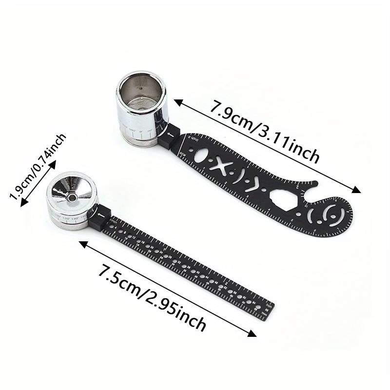 Dual Function Magnetic 360° Rotating Compass Ruler, Durable Precision Tool for Tech Drawing, Archi-Drafting, Ergo-Grip Design