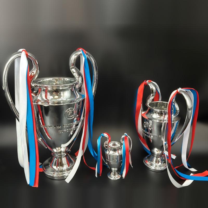 Paris Saint-Germain Uefa Champions League Resin Trophy Cup, Engraved Winners List, Ideal for Soccer Fans & Office Decor