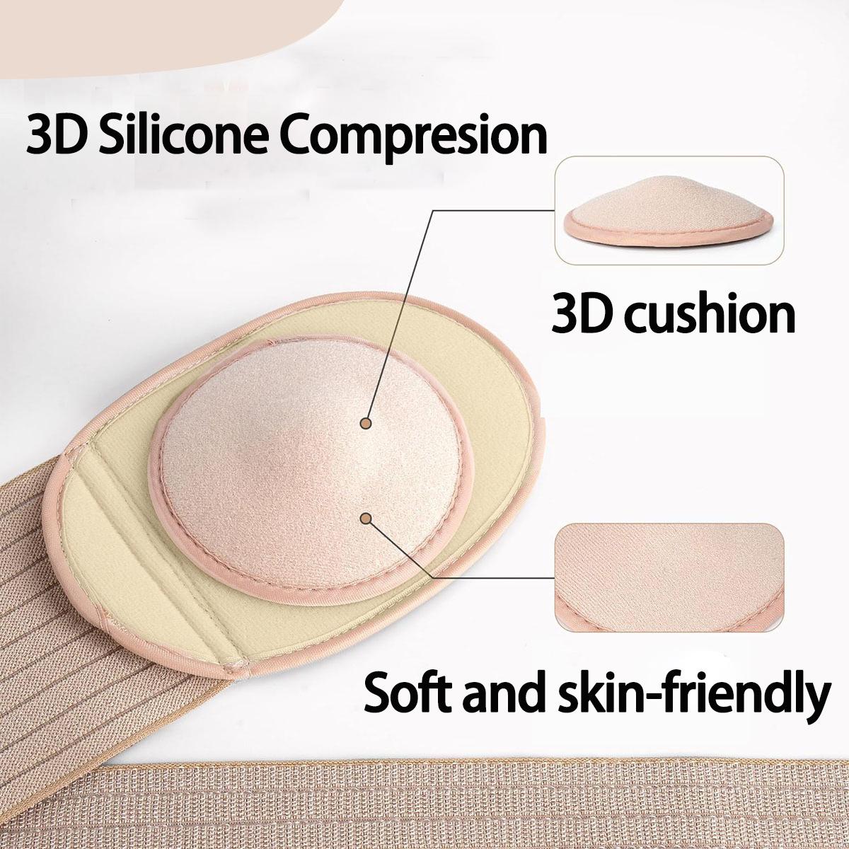 Adult Hernia Belt,Breathable Belly Button Hernia Support Brace With Compression Pad for Small Intestine Gas and Indirect Hernia