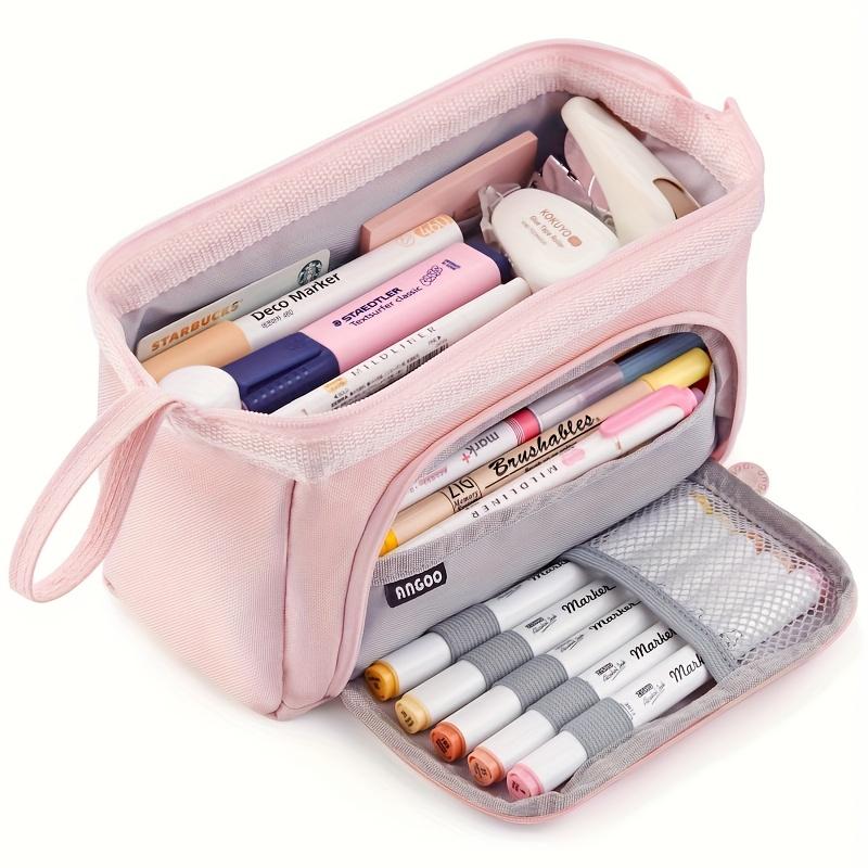 Large Capacity Pencil Case, Sturdy Design Suitable for Girls & Adults, Ideal for Stationery Storage, School Supplies, Office Essentials