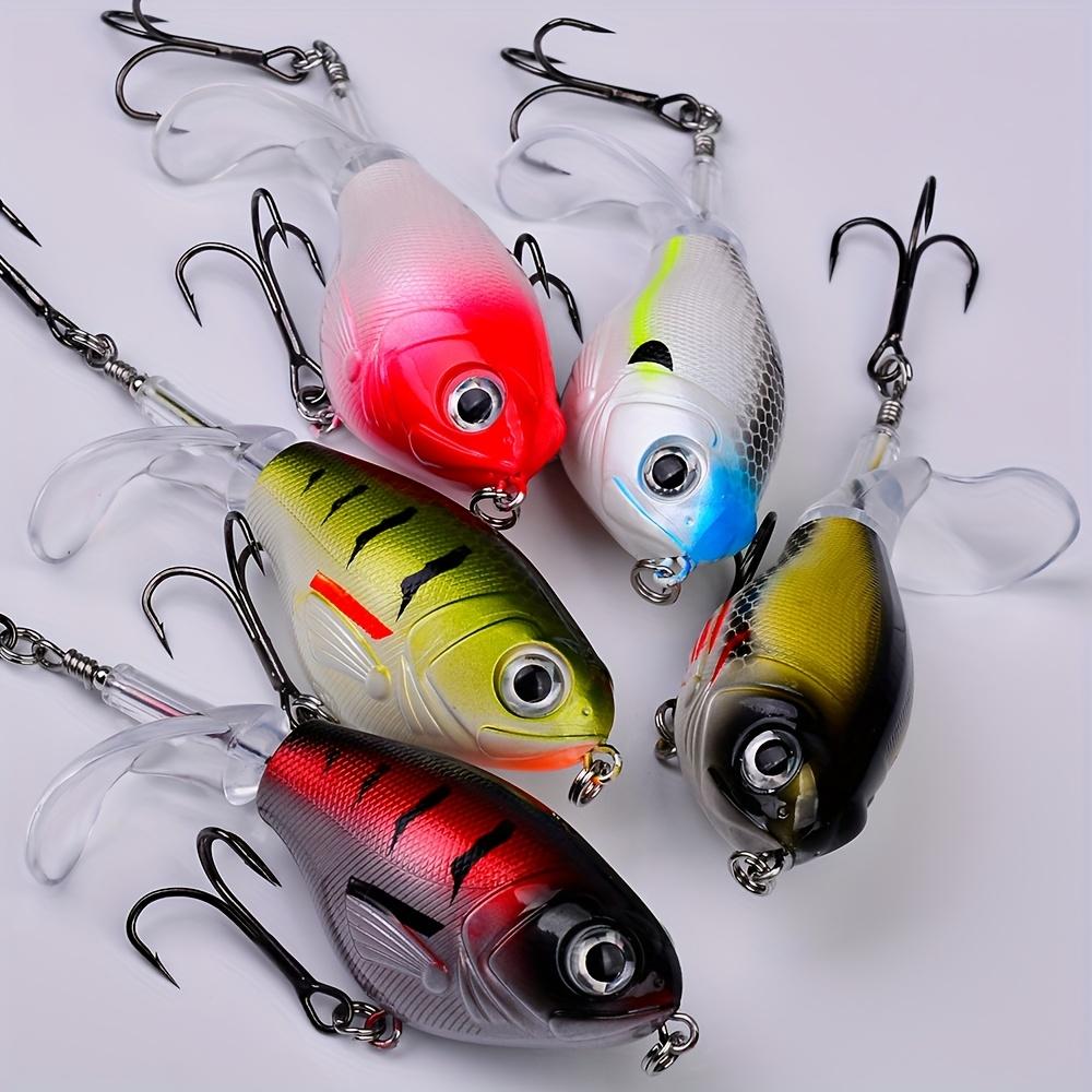 1/5pcs fish bait, propeller lure, surface tractor 11.5g, 16g biomimetic false bait, plastic hard bait, long throw floating pencil, fishing for sea bass, sea bass, shuttle bass, catfish, catfish on the water surface