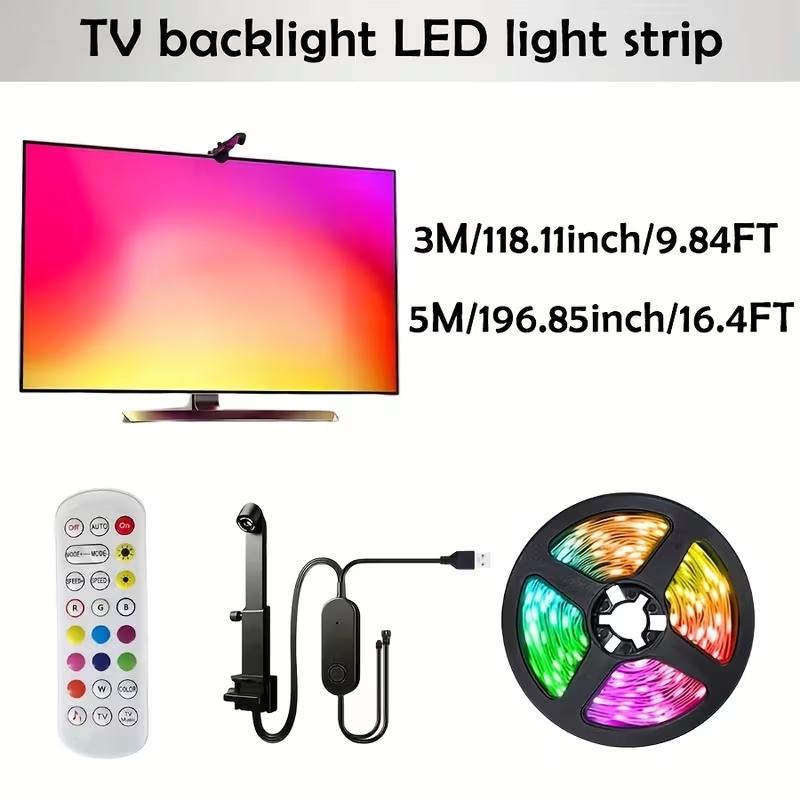 Smart TV LED Backlight Strip with Camera, Synchronized Display, Compatible with 32-85 Inch Screens, APP Control Color Changing Light Tv Led Lights