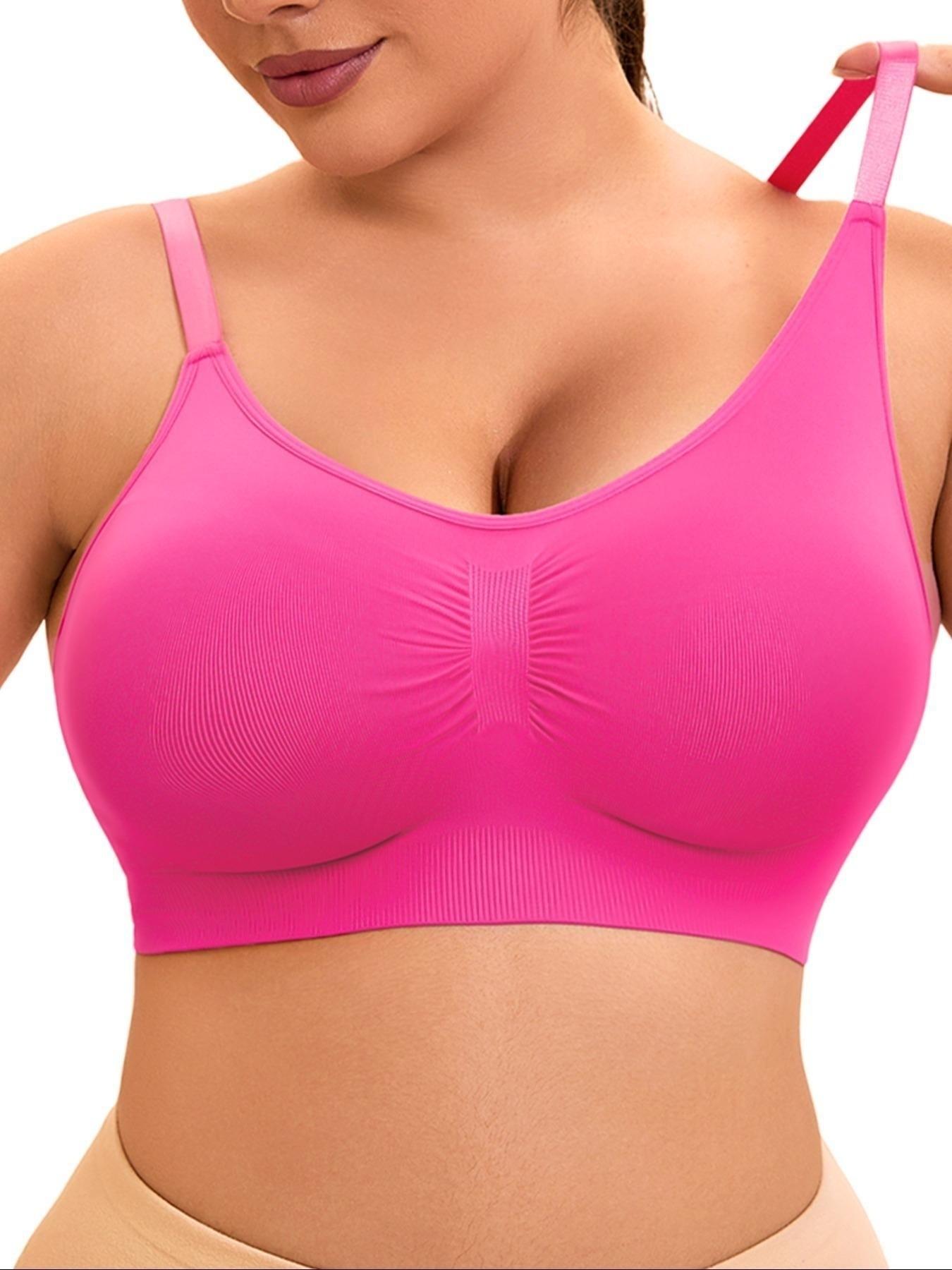 Women's Seamless Wireless Sports Bra with Removable Padding, Fitted Solid Color, Ideal for Sports and Daily Wear, Comfortable and Stylish