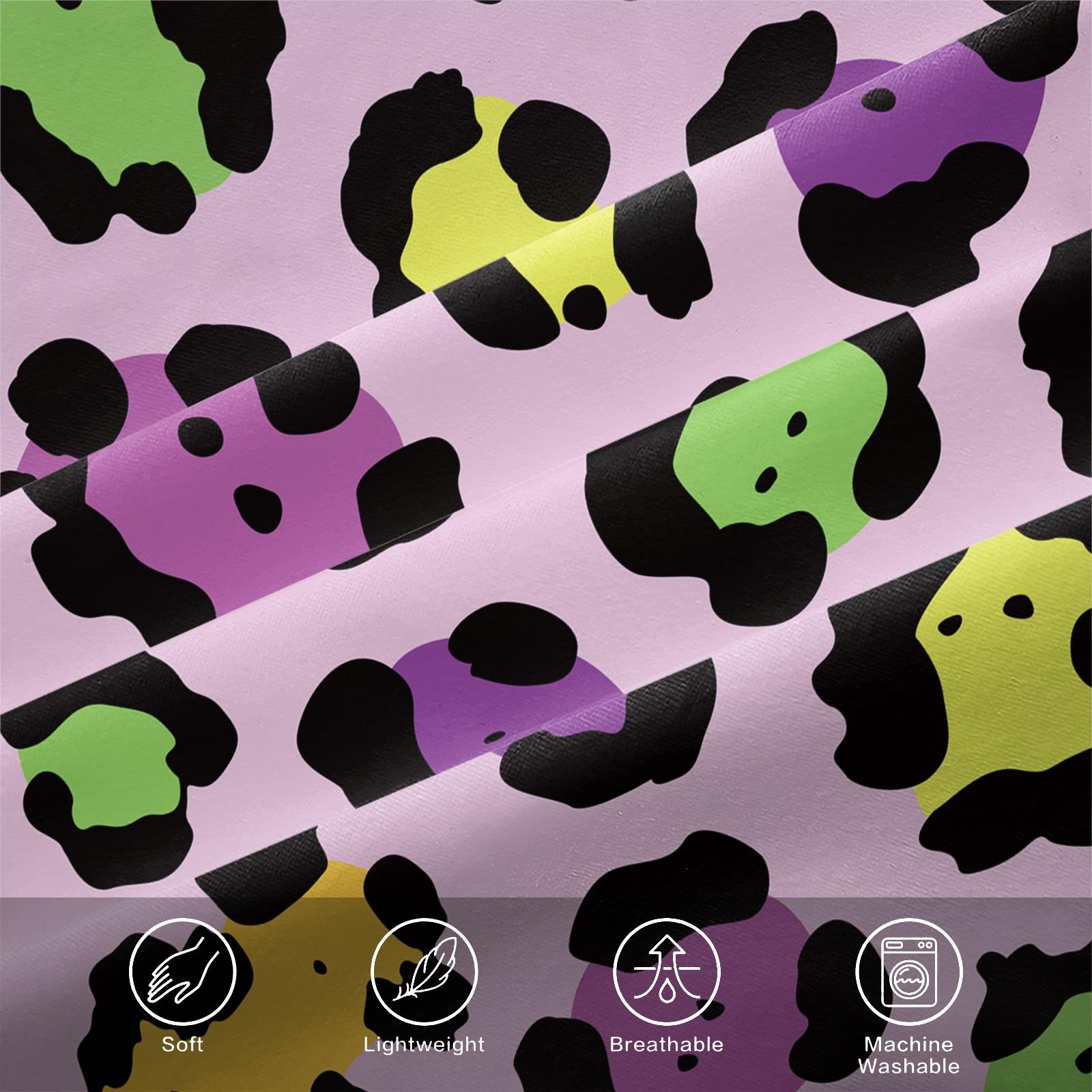 2/3 Pcs Vintage Leopard Print Duvet Cover Set (without Filling And Pillow Insert), High-Density Skin-Friendly Smooth Fabric, Deep Pocket Snug Fit, Versatile Bedding for Bedroom And Homestay