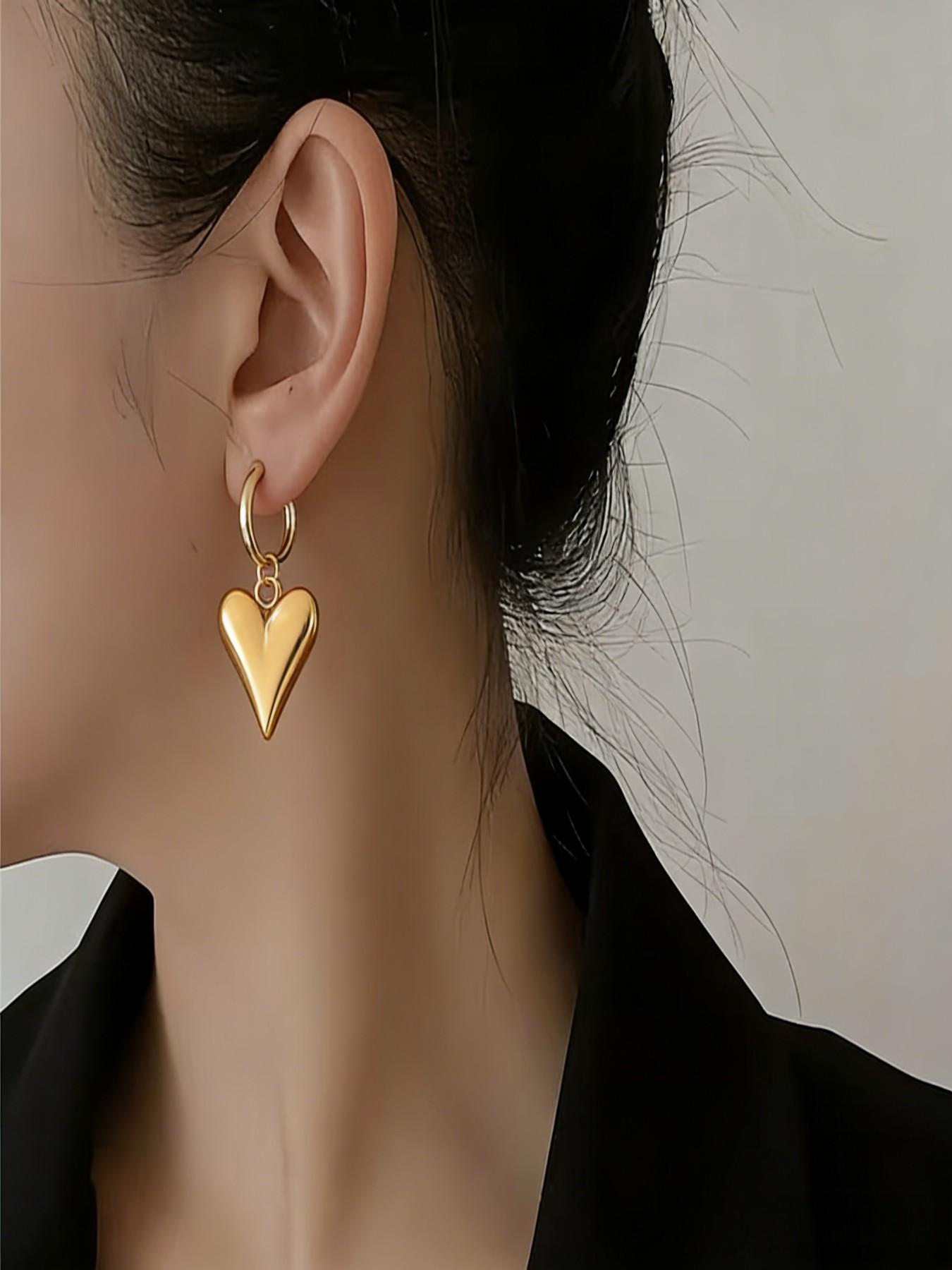 Women's Elegant Stud Earring Set, Stainless Steel Material, All Season Wear, Creative Design Jewelry Gift for Her