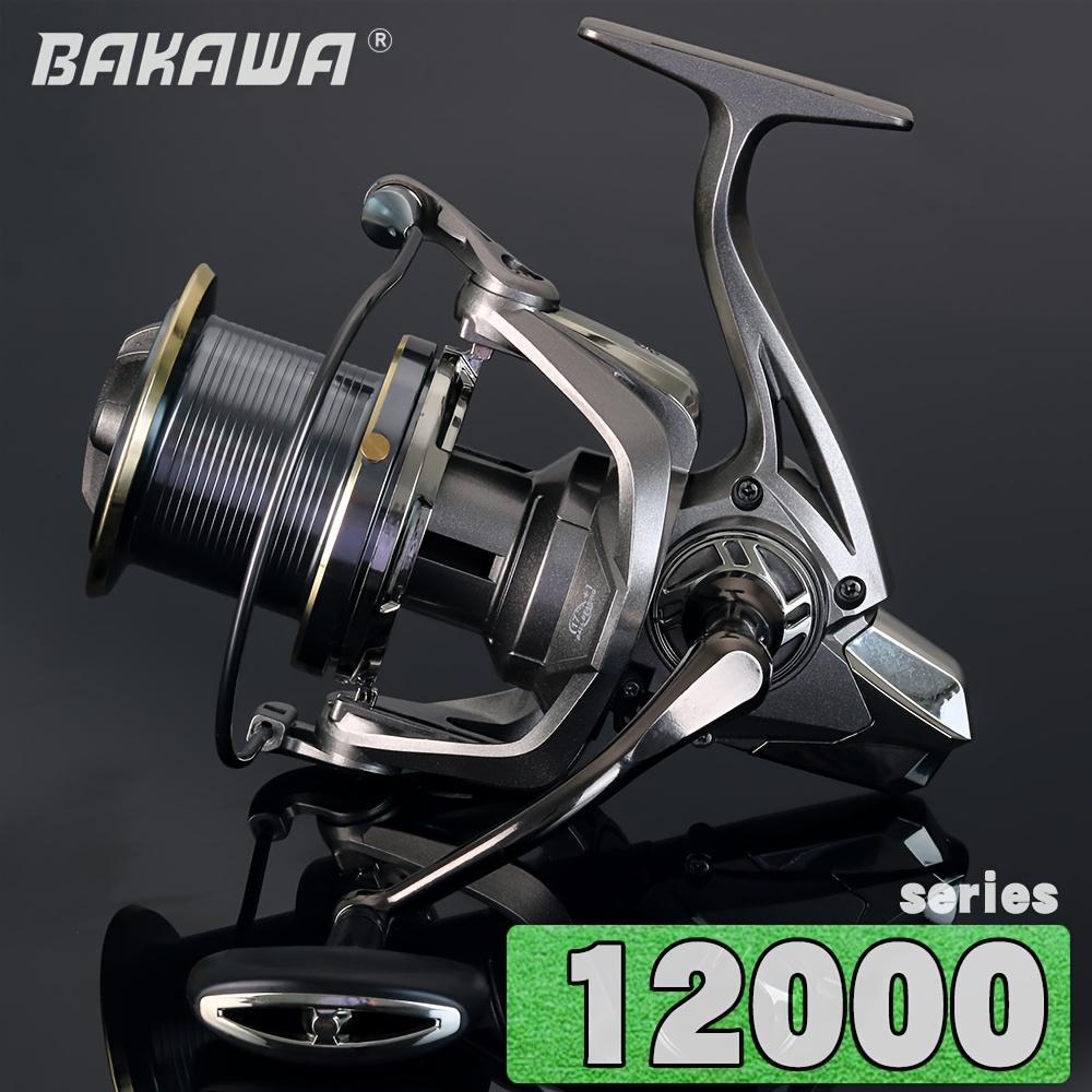 Bakawa Large Spinning Fishing Reel 4.8:1 Ratio, Freshwater Saltwater Fishing Gear, 10000-14000 Series, Max Drag 66lb, Surf Fishing Reel