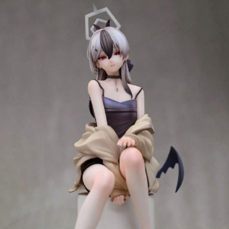 Anime Character Collectible - Adult Theme PVC Statue, Japanese Sitting Pose Figurine for Gamers, Durable Decorative Piece for Collectors, Perfect Gift for Ages 18+