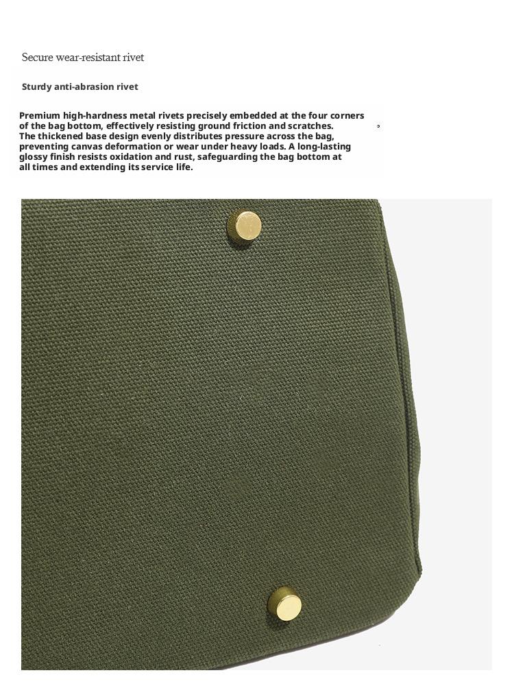 40L large capacity canvas bag with high-end and niche design, contrasting color handbag, versatile bag for vacation, travel, commuting, and more