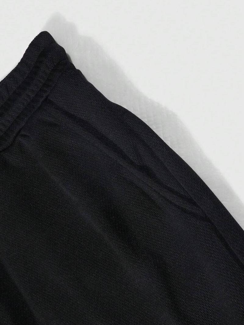 Men's Letter Print Drawstring Waist Fitness Training Shorts, Regular Fit Casual Fashion for Summer, Men's Bottoms for Daily Wear