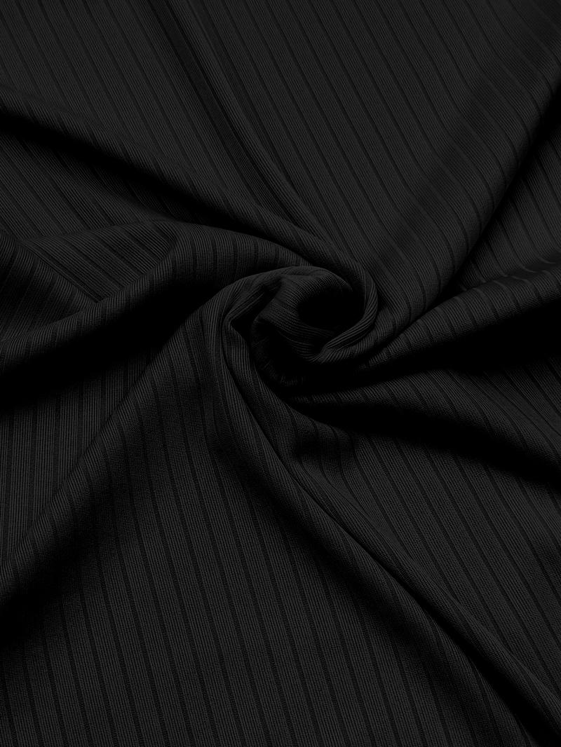 Women's Long Sleeve Dress with Pocket, Breathable Stretchy Solid Color Maxi Dress for Party, Casual and Travel, Stylish All-Day Wear