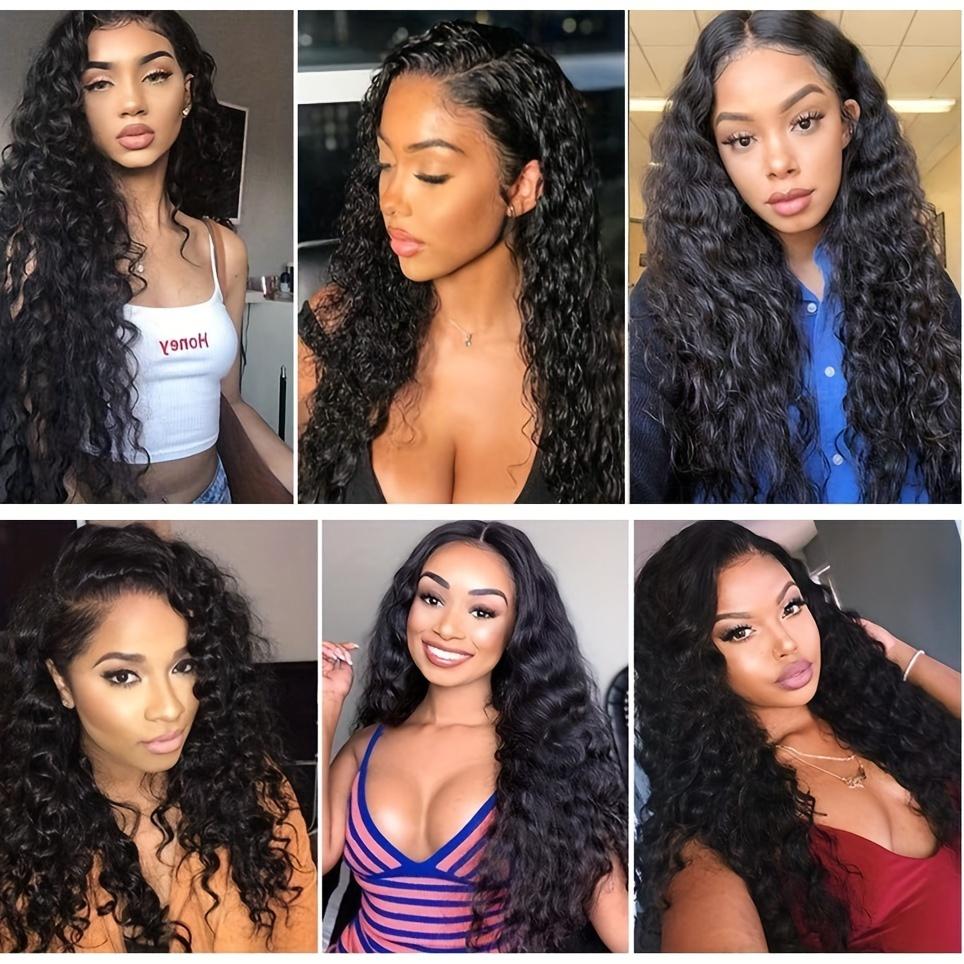 Bling Hair Kinky Curly Lace Front Wig 13x6 HD Transparent Deep Curly Human Hair with Natural Color 180% Density for Women