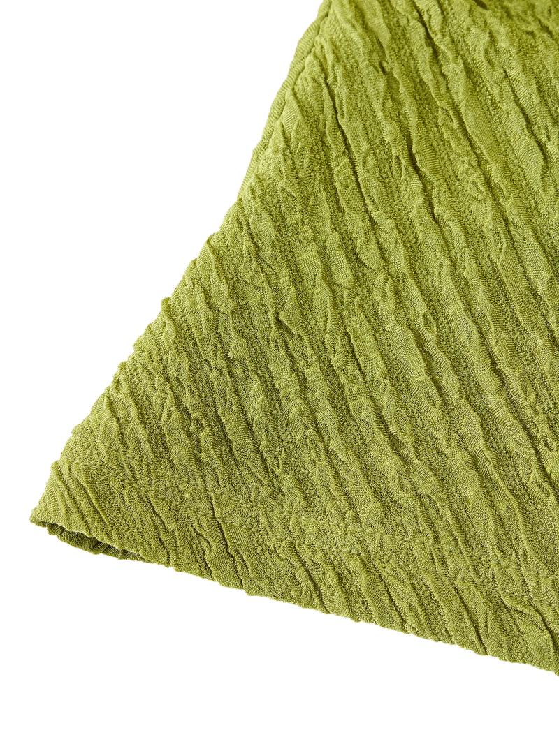 Women's V-Neck Long Sleeve Casual Top, Plain Color Fitted Design, Fall & Winter Fashion, Asymmetrical Hem, Large Size Available