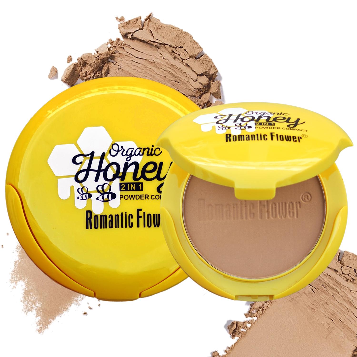 Nature Double-layer Beauty Powder Cake, All Skin Tones Face Makeup Fine Powder Matte Finish Waterproof Finishing Powder Long Lasting Pressed Powder