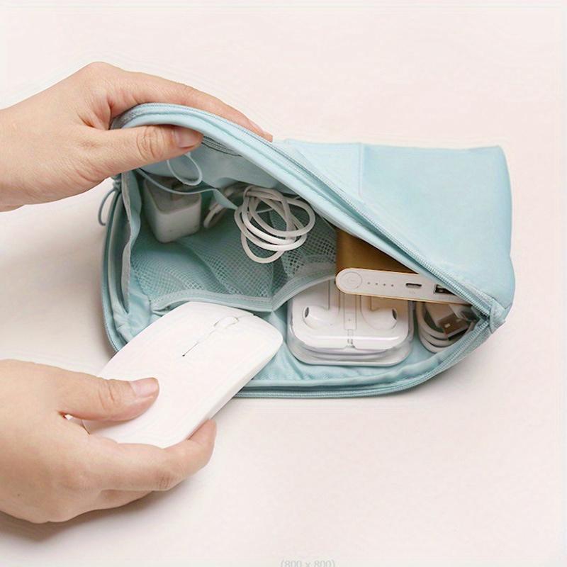 Basedidea Portable Data Cable Storage Bag Travel Earphone Wire Organizer Case Multi-Function Data Cable Headset Bag