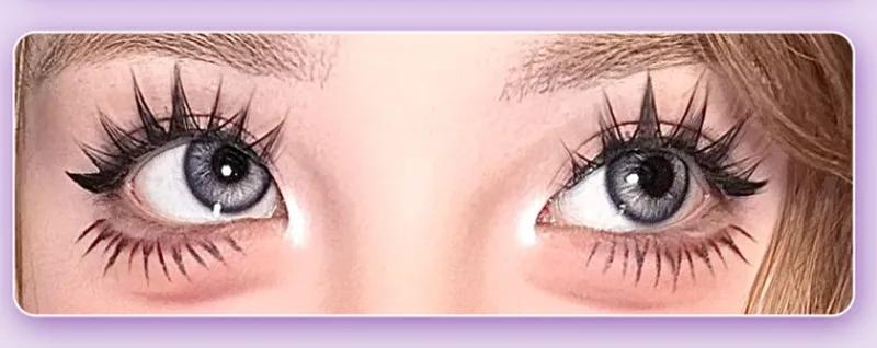 Self-adhesive Glue-free False Eyelashes Winged Fluffy Natural Thick Manga Eyes Reusable Enlarged Eyes Lashes Easy Apply 10-13mm