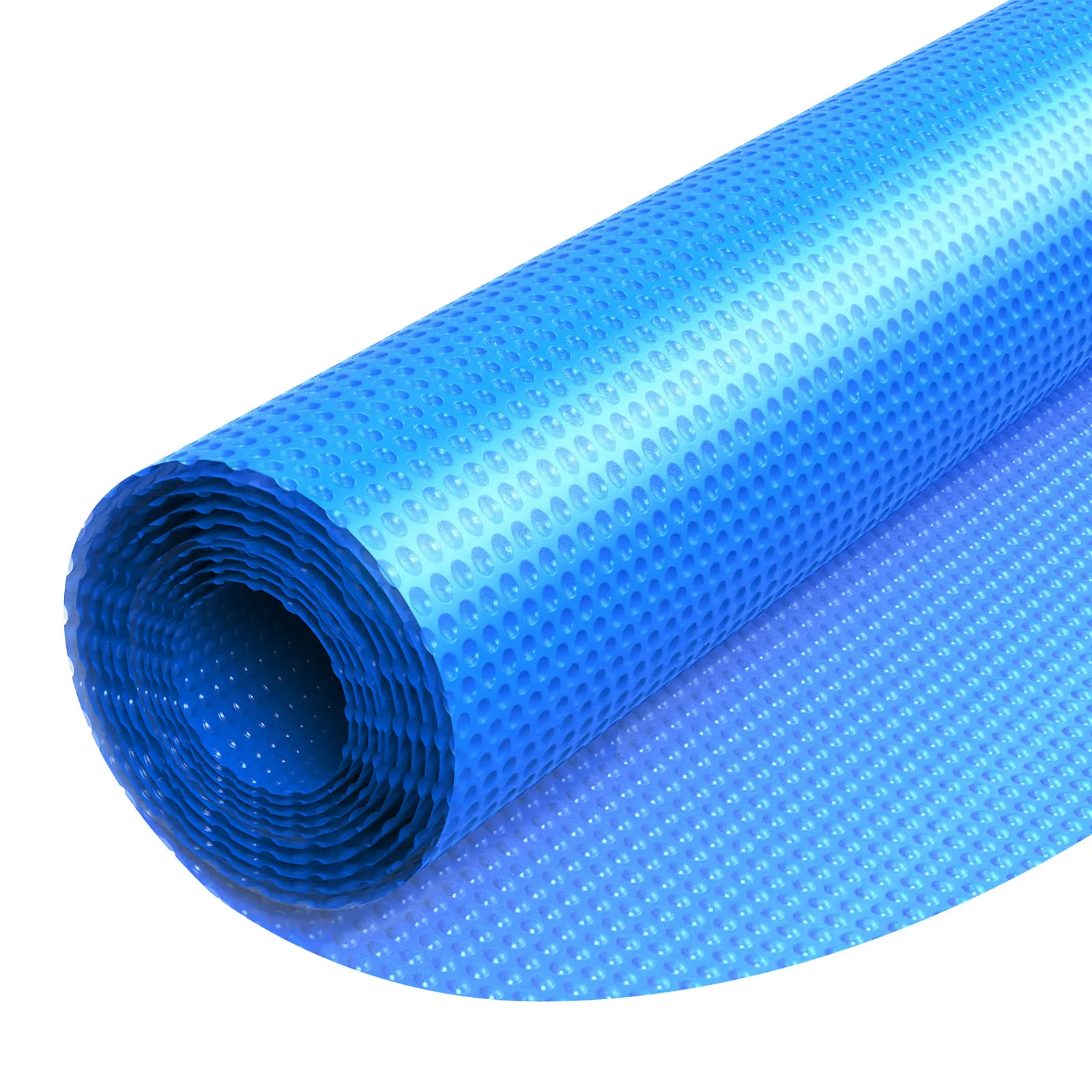 Solar Pool Cover, 27 ft Round Pool Bubble Cover, 16 Mil Pools Solar Blanket with Bubble & PE Material, Daytime Heat Absorption, Nighttime Heat Retention, Heat Retaining Solars Covers, Blue