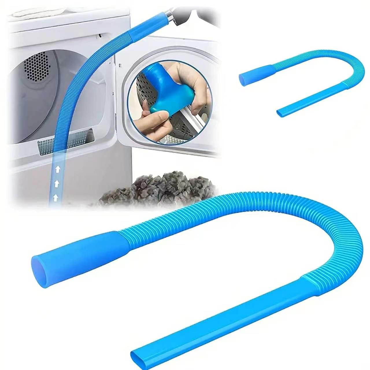 Dryer Vent Cleaner Kit, Dryer Lint Vacuum Attachment with Stretch Universal Connector, Dryer Vent Cleaning Tool, Blue, House Cleaning Gadgets