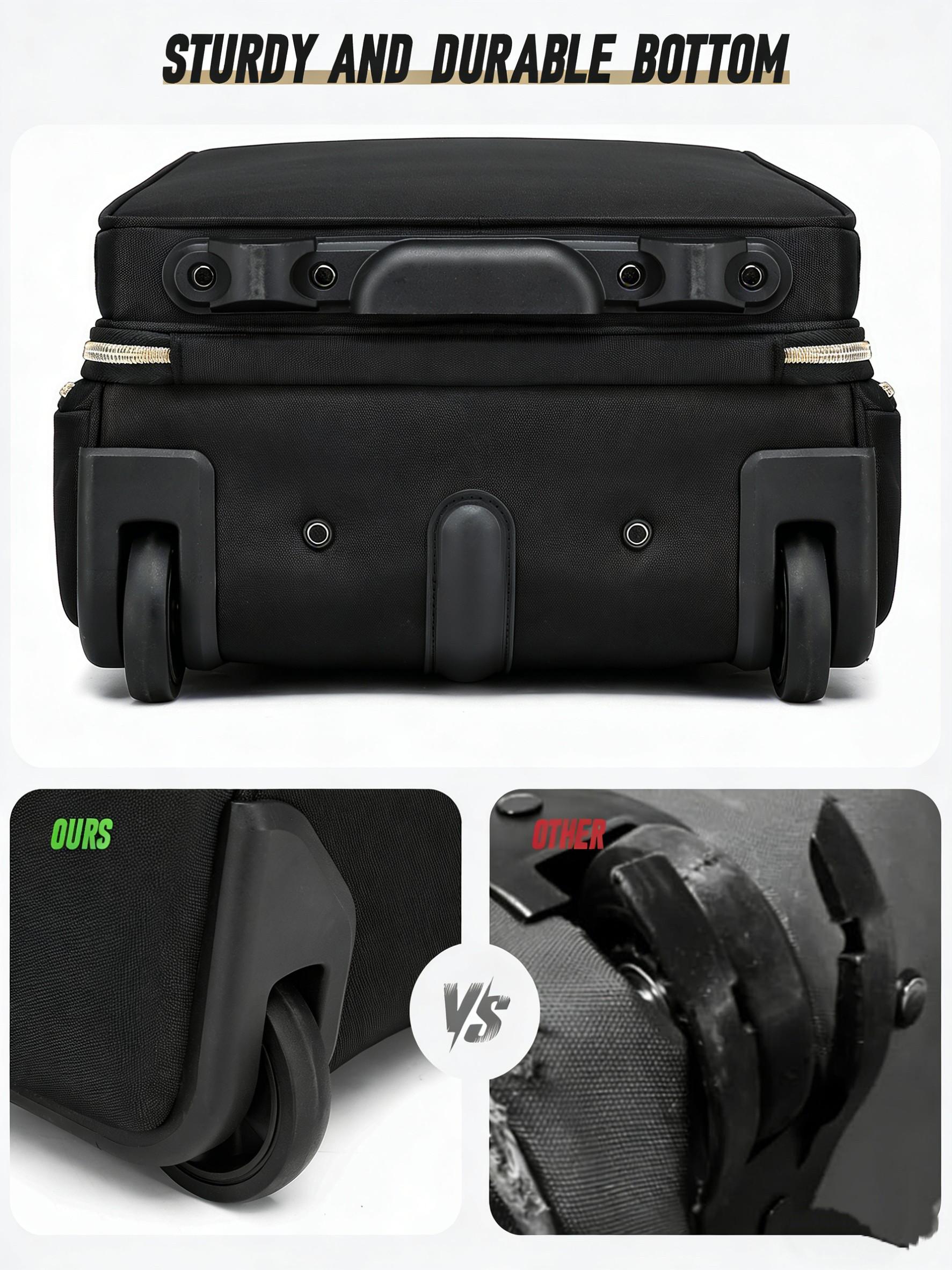 Women's Multifunctional Commuter Luggage Bag, Airplane Carry-On Suitcase, Durable Travel Backpack, Ideal for Business & Daily Use