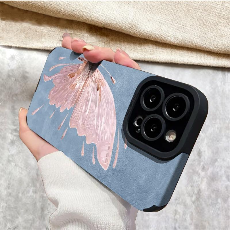 Ethereal Artistic Butterfly Phone Case, Multiple Specifications Available, Translucent Wing Design, Slim Protective Cover for Daily Use, Stylish & Durable Mobile Accessory
