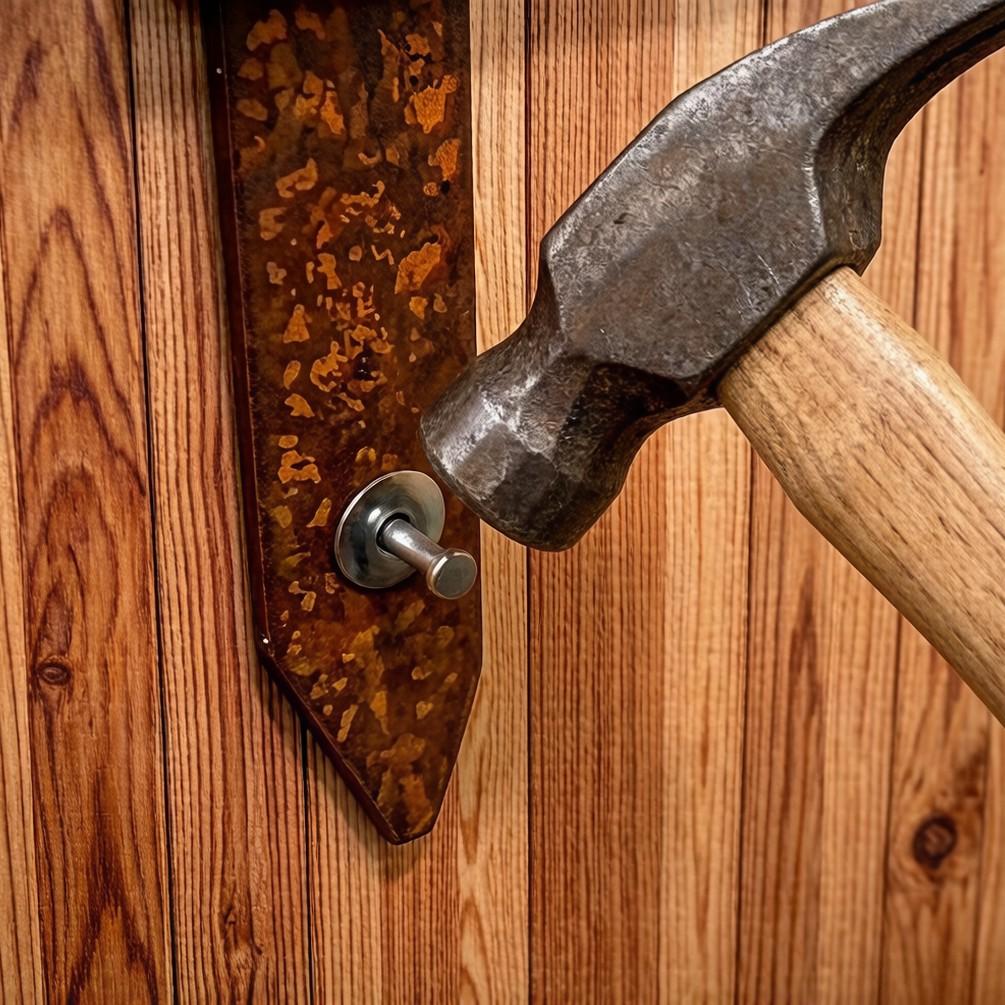 Hammer Drive Concrete Anchors 3-Step Nail-in Anchors, Rust Resistant Electro Galvanized, Expansion Bolt, Concrete Anchors for Walls Cabinets, Easy Install for Shelves Cabinets Curtains Walls Concrete Brick Block