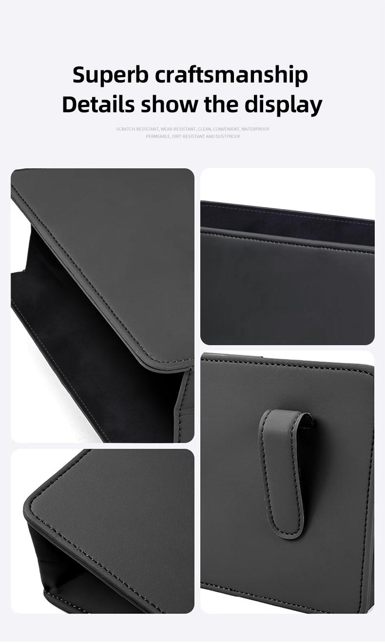 Car Leather Storage Box Foldable Auto Organizer Bag For Mercedes Benz AMG GLE GLS CLA CLE GLC CLS GLA W223 W213 W206 W464 W247 W167 W166 W222 W205 W204 W177 W246 W212 W221 W463