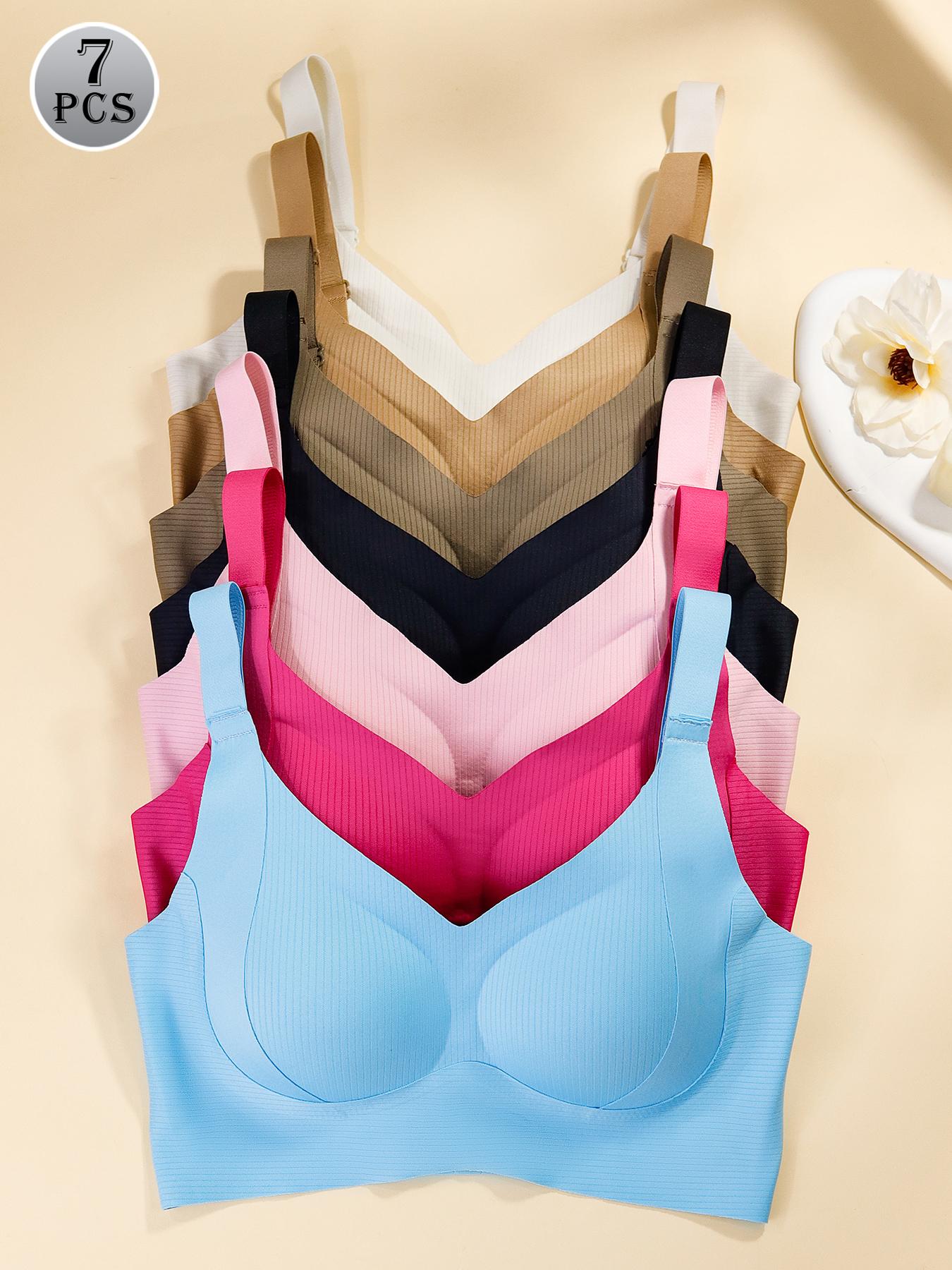 Women's Solid Wireless Bra, ComfortableBreathable Push Up Bra, Softness Lightweight,Lingerie for All Seasons, Pushbra Women's Solid Wireless Bra, ComfortableBreathable Push Up Bra, Softness Lightweight,Lingerie for All Seasons, Pushbra