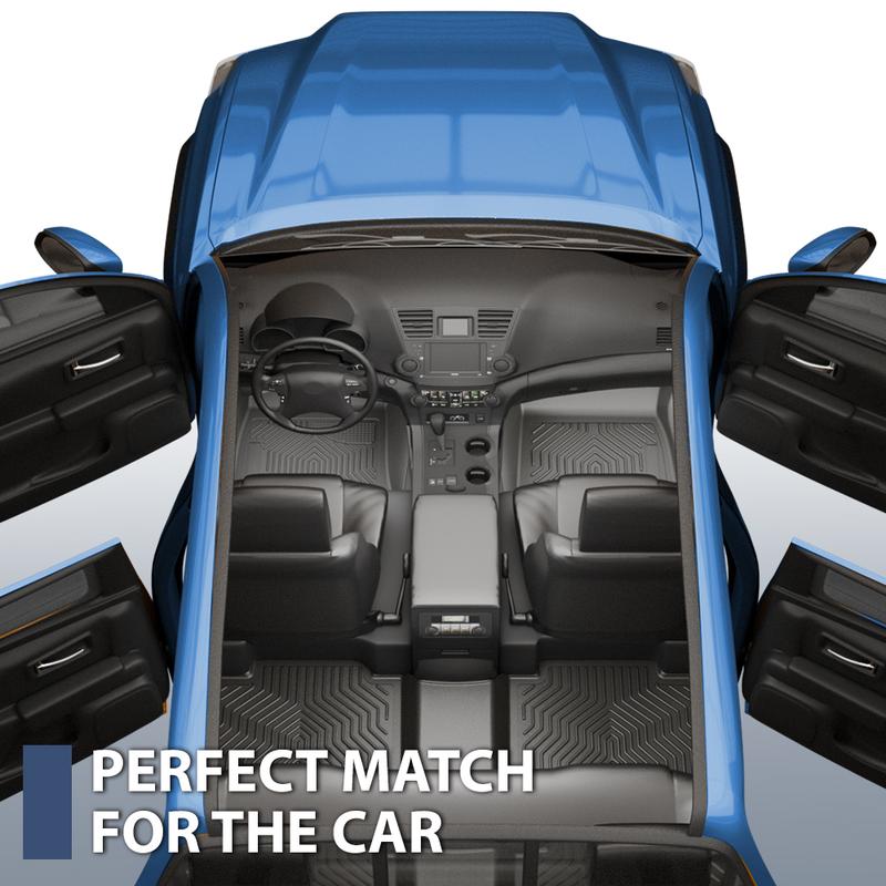 CROSSDESIGN Weather beater TPE Floor Mats Waterpoof Front & 2nd Seat TPE Fit For 2017-2024 Mazda CX5 CROSSDESIGN Weather beater TPE Floor Mats Waterpoof Front & 2nd Seat TPE Fit For 2017-2024 Mazda CX5