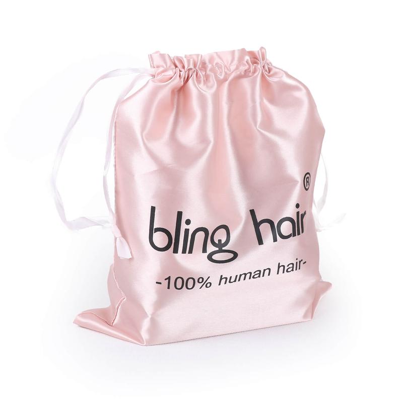 1 Piece Satin Bag For Human Hair Wigs Bling Hair Outlets