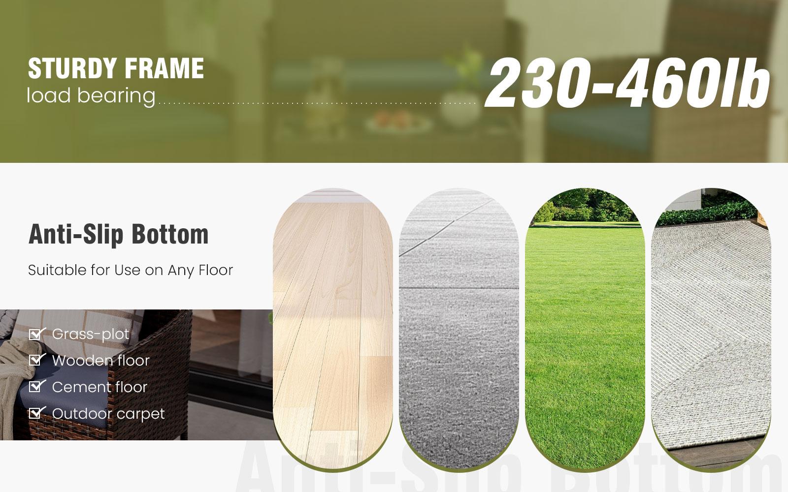 Amopatio Greenish Spring Patio Furniture Sets, 4-Piece Modern Outdoor Rattan Wicker Conversation Set for Backyard & Garden, Comfy Swivel Bistro Chairs for Poolside Amopatio Greenish Spring Patio Furniture Sets, 4-Piece Modern Outdoor Rattan Wicker Conversation Set for Backyard & Garden, Comfy Swivel Bistro Chairs for Poolside