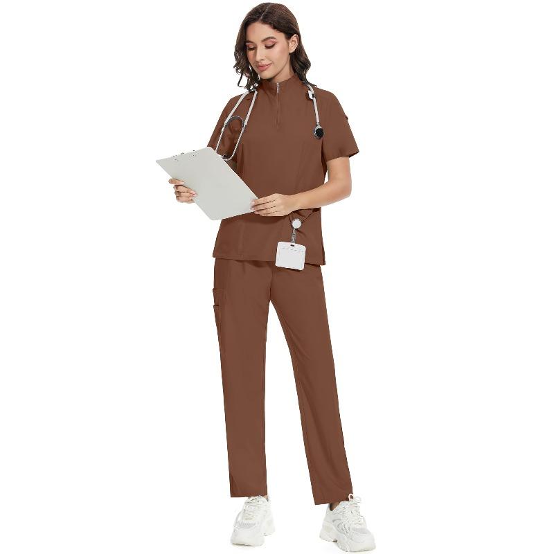 Comfortable leisure care center daily practical work clothes set Female Doctors' and Nurses' Work Uniforms Hospital Uniforms Nurses' Pet Grooming Work Uniforms