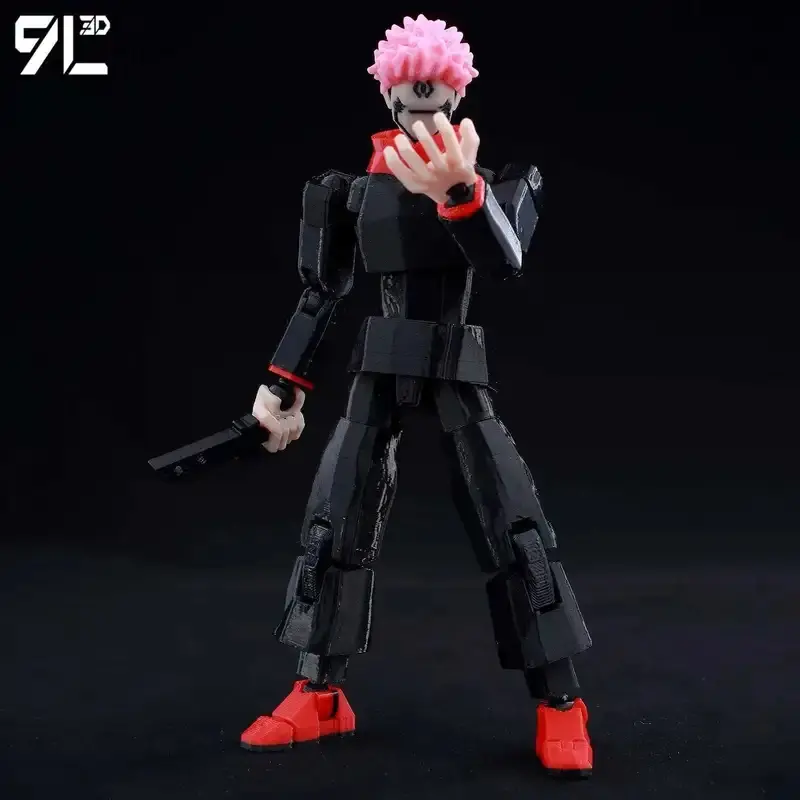 9L3D Dummy13 Itadori Yuji – Protagonist of Jujutsu Kaisen Supernatural Battle Series Combat Style Black Flash Core Technique Toy