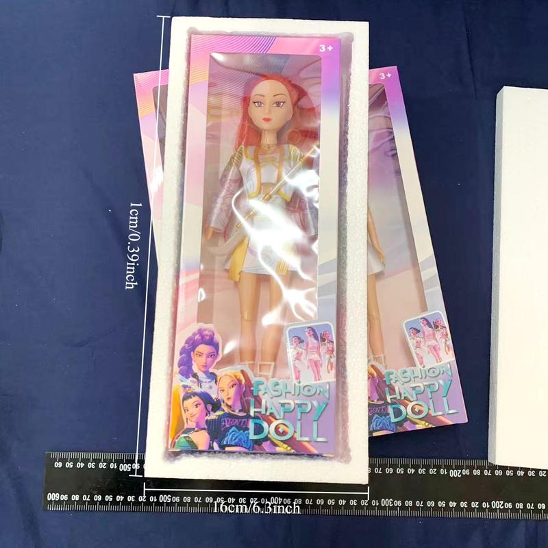 New Arrival Kpop Demon Hunter Girl Group Dolls - Mira, Rumi, Zoey with Theme Song Music Toy, Back-to-school season Birthday Gift for Girls Collectible Dolls